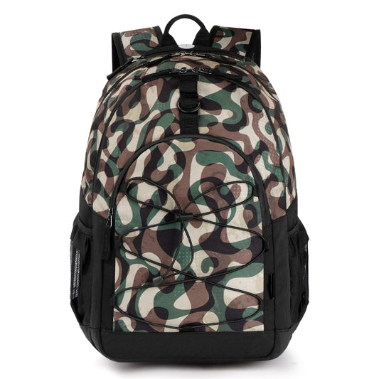 Backpack for Teen Girls, Travel School Backpack for Girls Middle School Large Bookbag 18 Inch, Camo