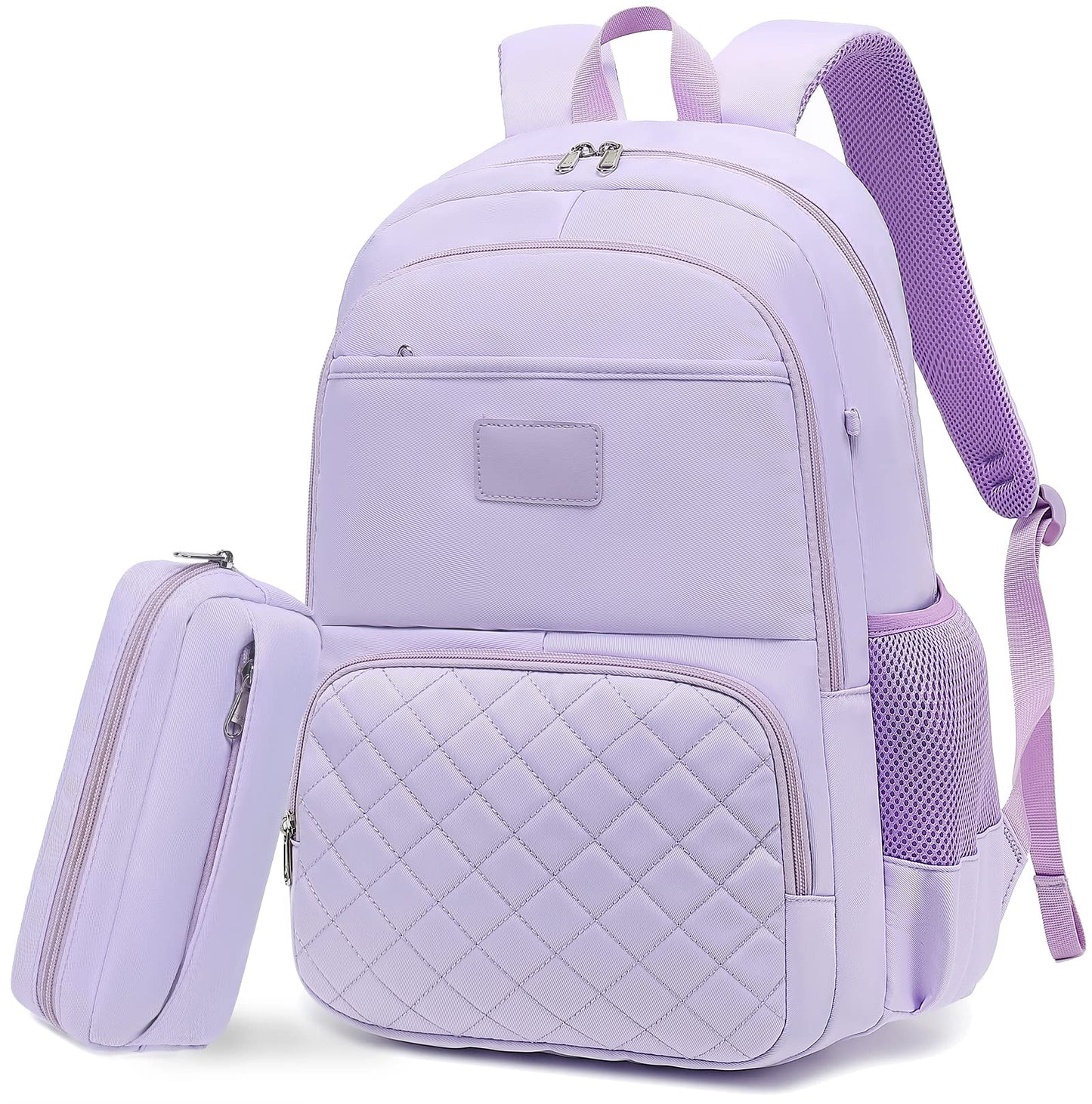 Laptop Backpack 15.6 Inch School BookBag with Pencil Case College Backpacks Teacher Work Travel Casual Daypacks for Teens Girls Women
